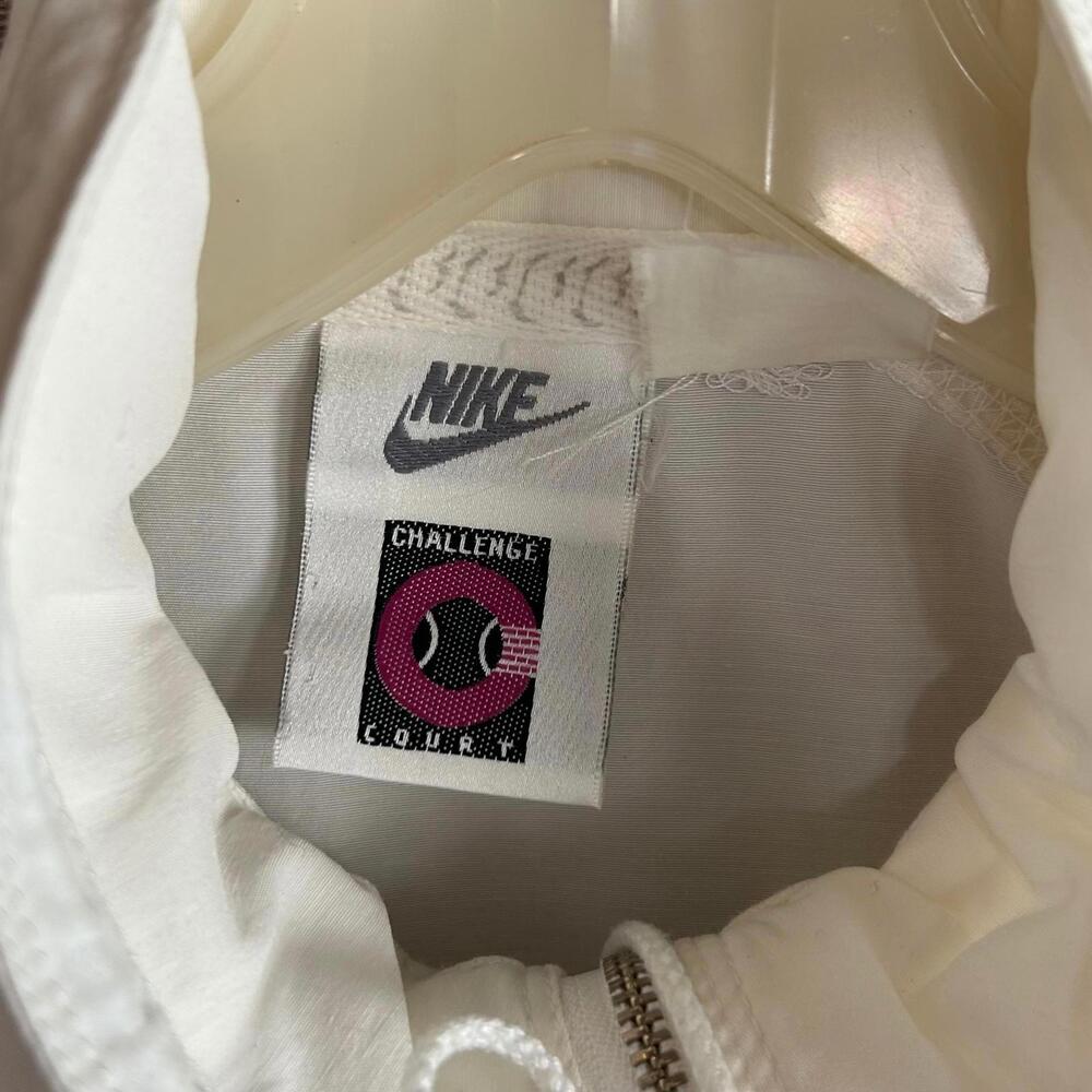Vintage White Nike Challenge Court Jacket Size S/M Circa Tennis 80s - Picture 4 of 5